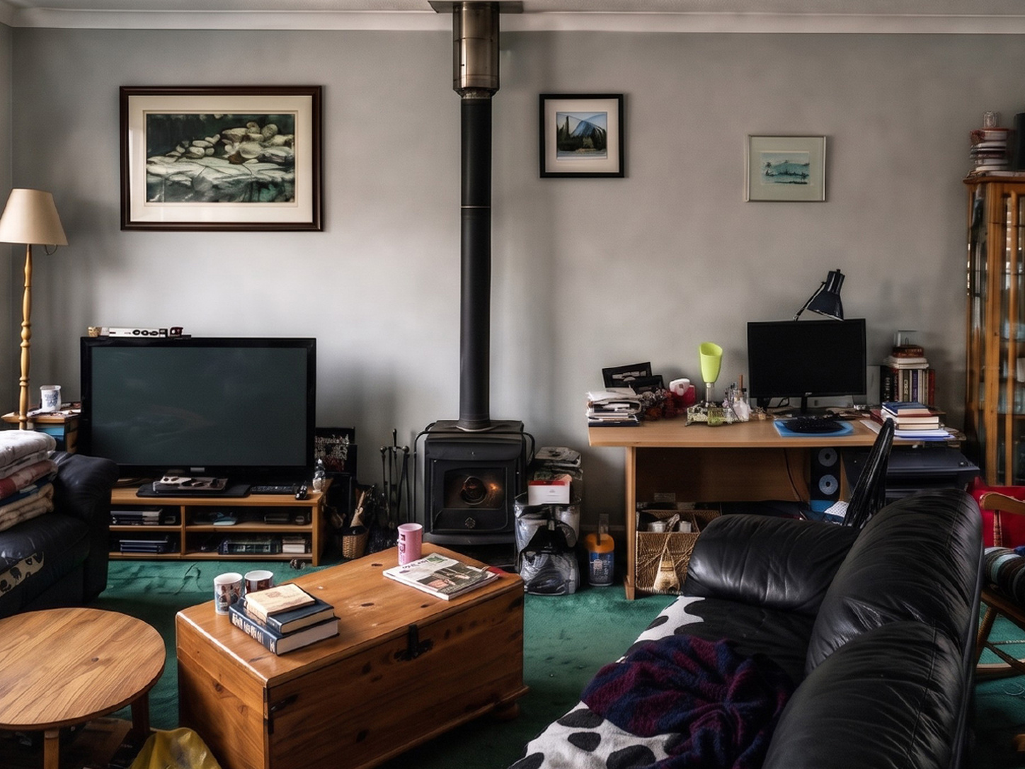 Lounge before wall repairs and interior decorating - by Nix Fix Handiman