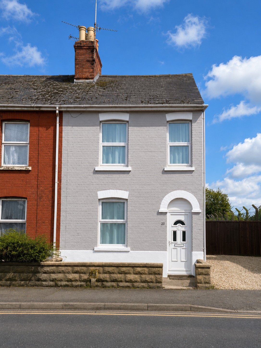 House Front Repainting After