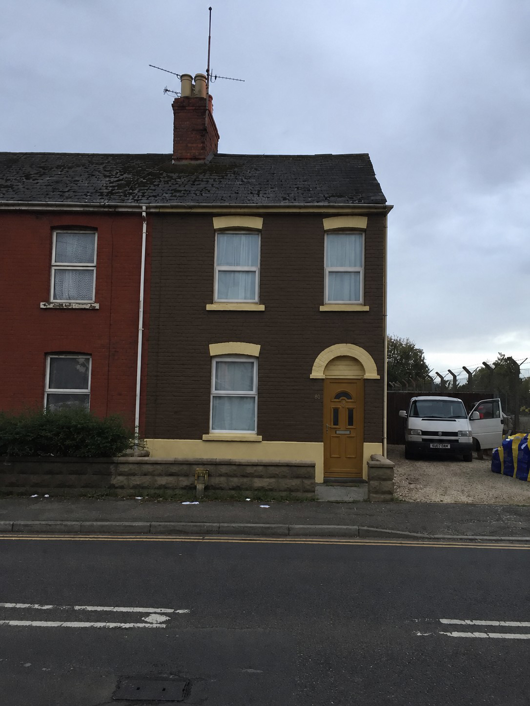 House Front Repainting Before
