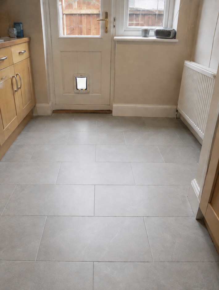 Kitchen floor after retiling - Nix Fix Handiman