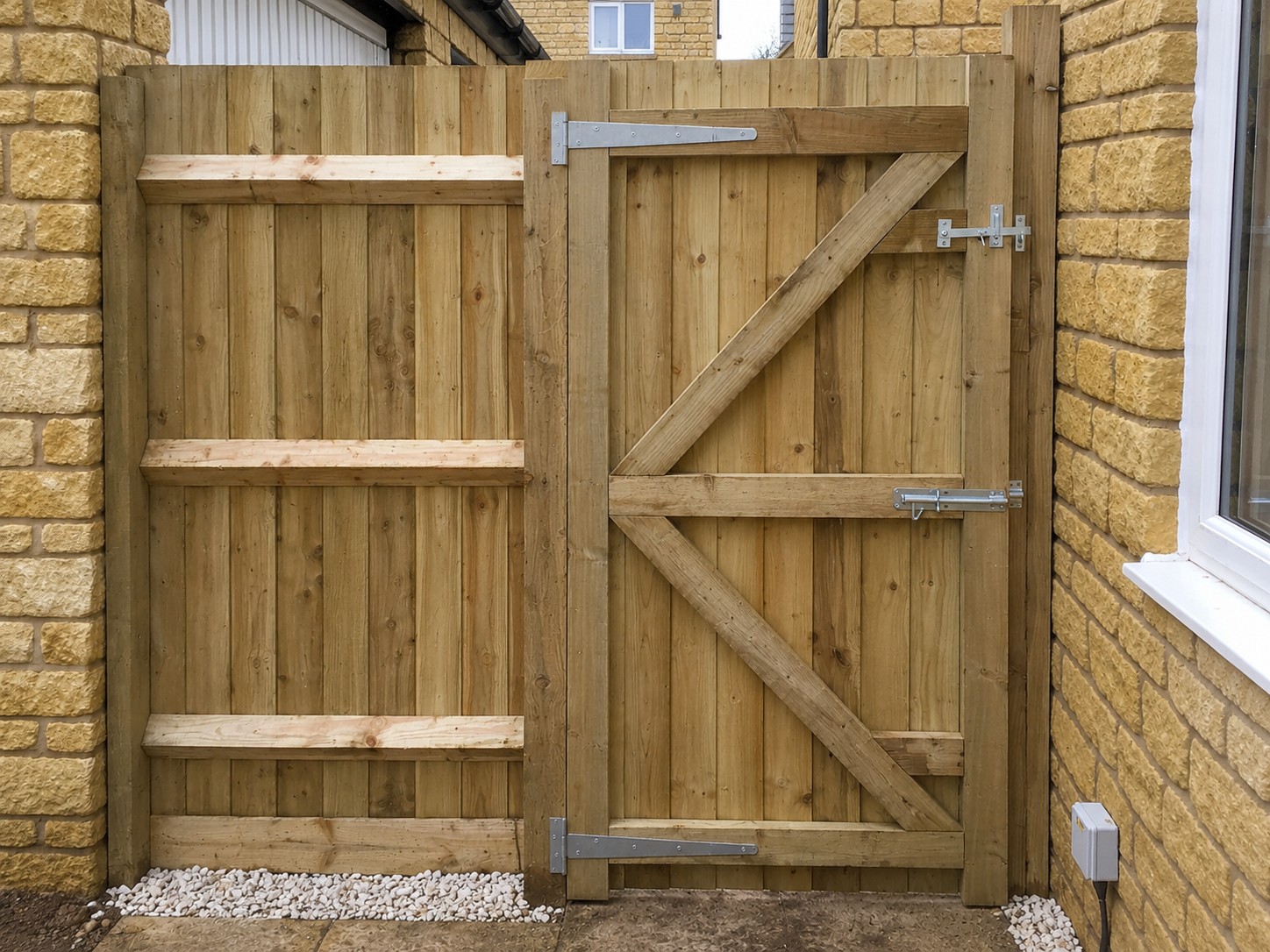 Inside view of garden gate after replacement - Nix Fix Handiman