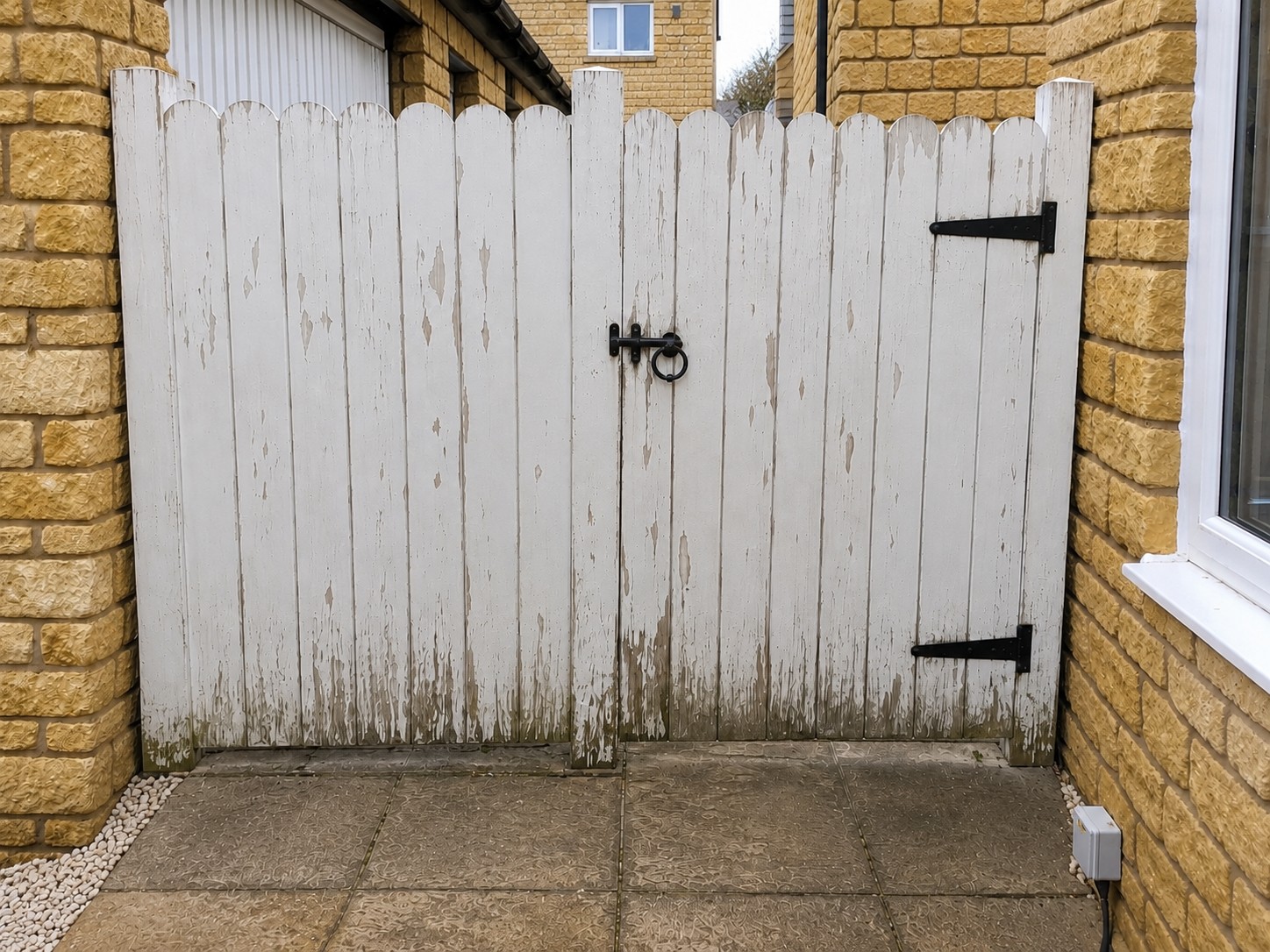 Inside view of garden gate before replacement - Nix Fix Handiman