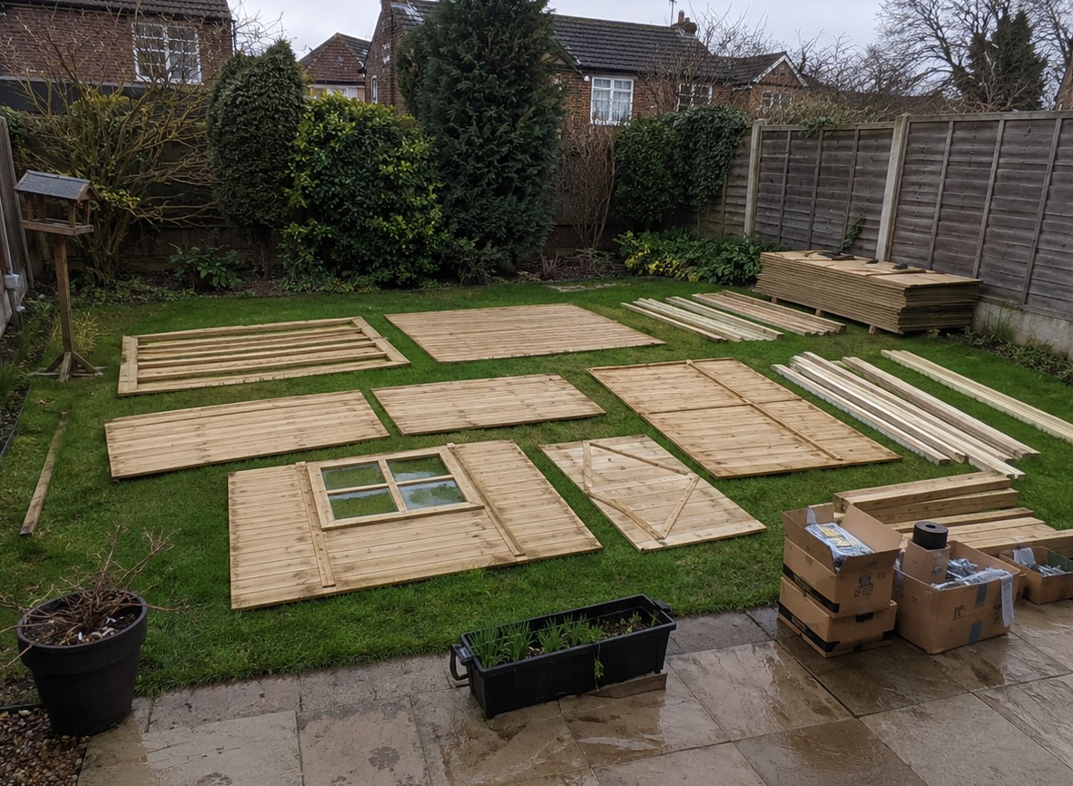 Shed Construction Before
